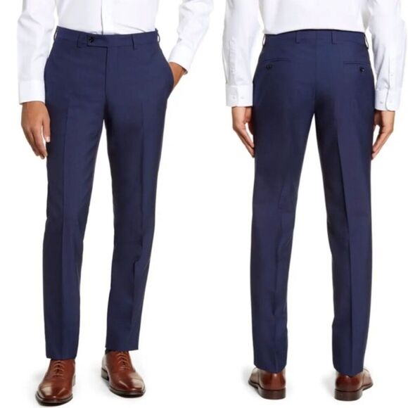 Ted Baker London Other - Ted Baker London Navy 100% Wool Jefferson Dress Pant Trouser Size 40R 27L
